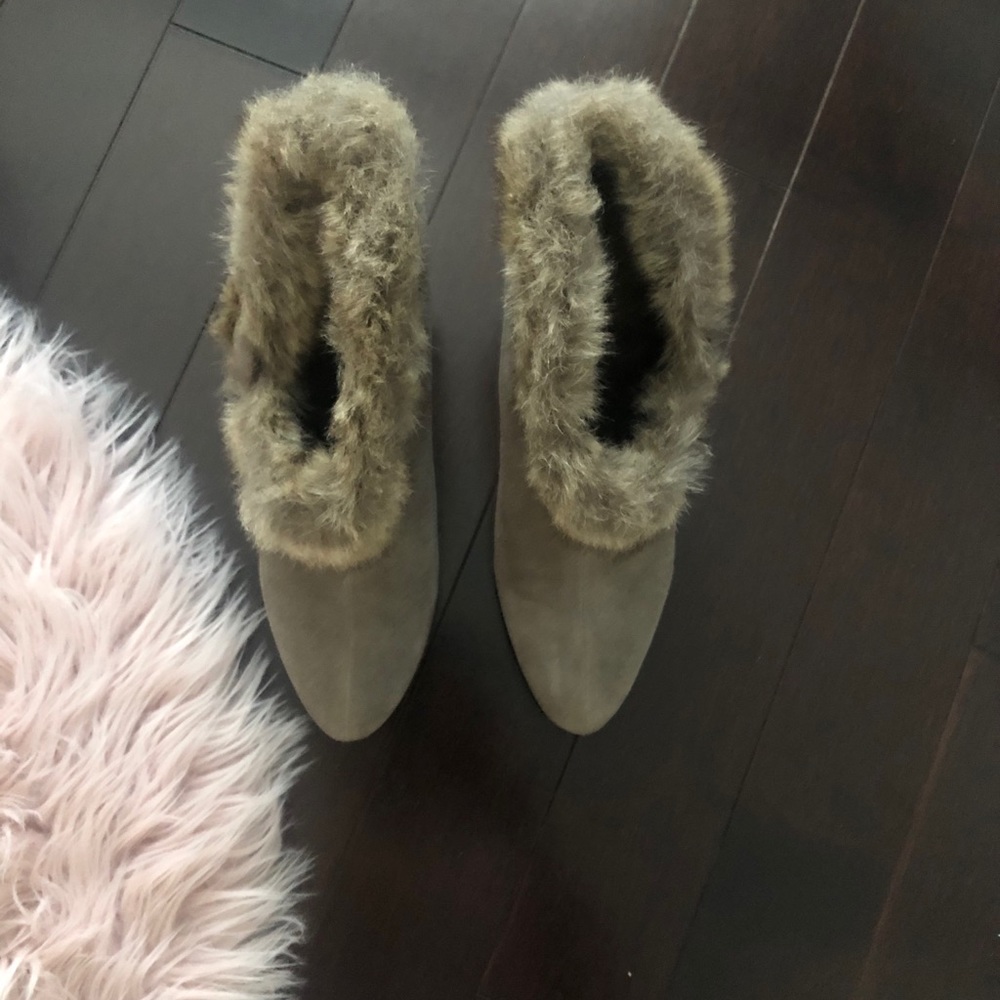 Faux fur boots